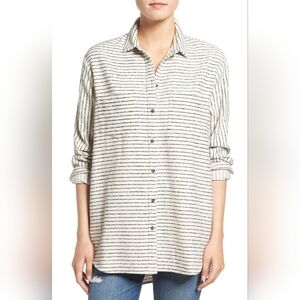 Madewell Oversized Striped Flannel Button-Down